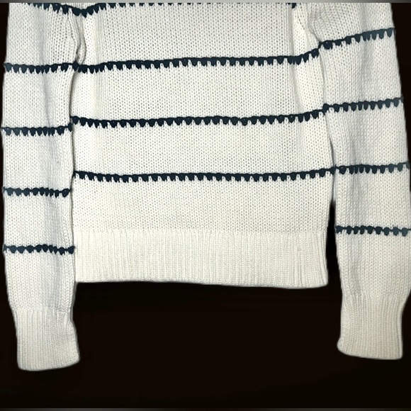 NWT Madewell Textured Cotton Crewneck Sweater in
Stripe, Sizes XXS, XS, & XL - Picture 10 of 16